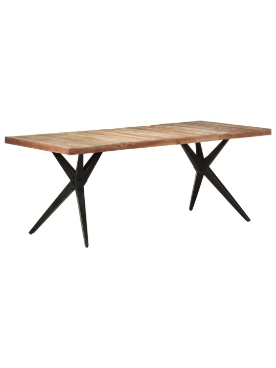 Valgomojo stalas, 200x90x76cm, perdirbtos medienos masyvas