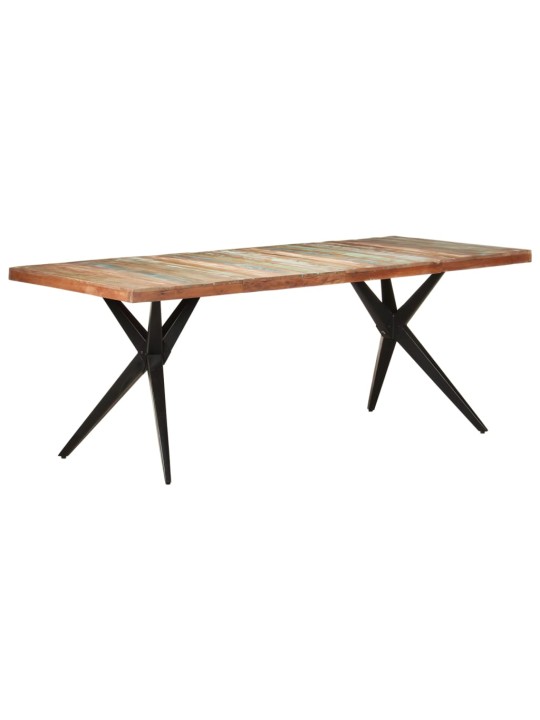 Valgomojo stalas, 200x90x76cm, perdirbtos medienos masyvas