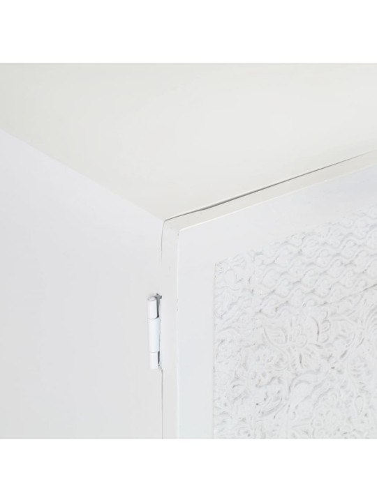 Televizoriaus spintelė, balta, 115x30x46cm, mango masyvas