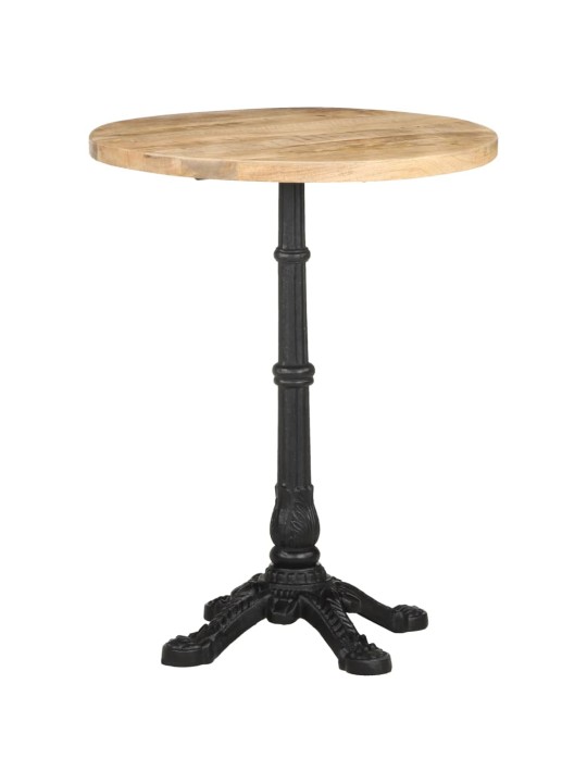 Bistro staliukas, skersmuo 60x76cm, neapdorota mango mediena