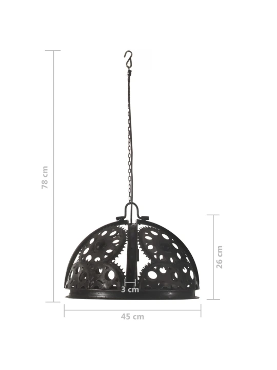 Lubinis šviestuvas, 45cm, E27, grandinių žvaigždžių dizaino