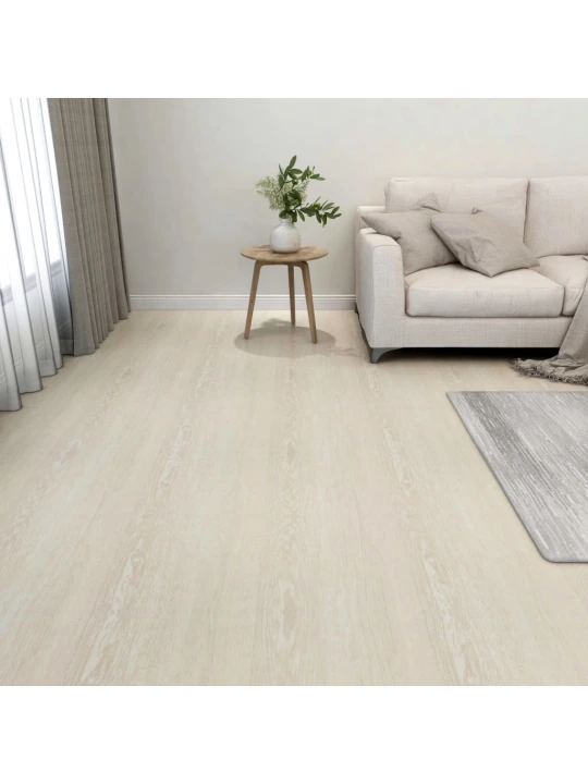 Grindų plokštės, 55vnt., smėlio, 5,11m², PVC, prilimpančios