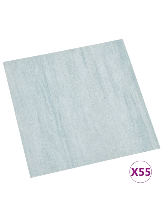 Grindų plokštės, 55vnt., žalios, 5,11m², PVC, prilimpančios