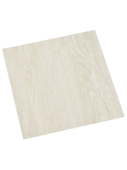 Grindų plokštės, 55vnt., kreminės, 5,11m², PVC, prilimpančios