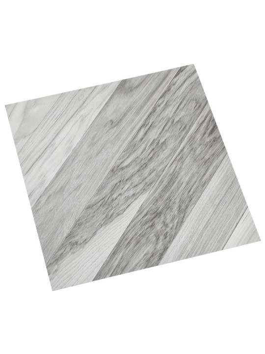 Grindų plokštės, 55vnt., pilkos, 5,11m², PVC, prilimpančios