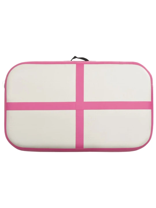 Pripučiamas gimnastikos kilimėlis, rožinis, 60x100x20cm, PVC