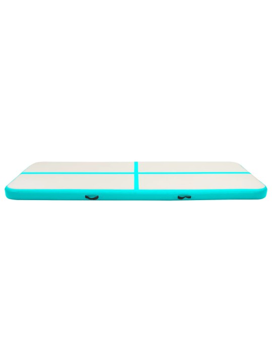 Pripučiamas gimnastikos kilimėlis, žalias, 300x100x15cm, PVC