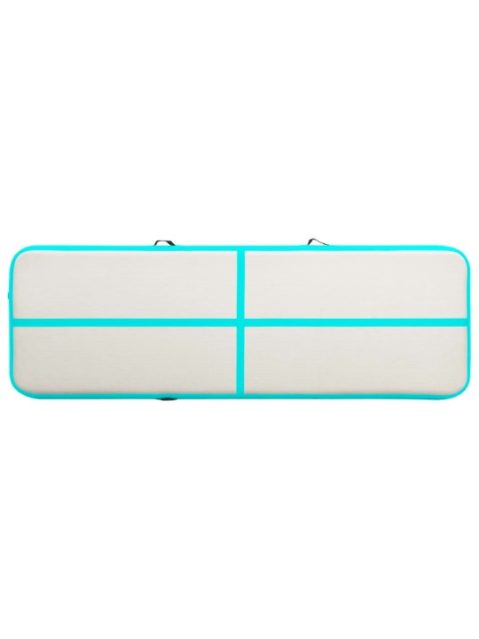 Pripučiamas gimnastikos kilimėlis, žalias, 500x100x20cm, PVC