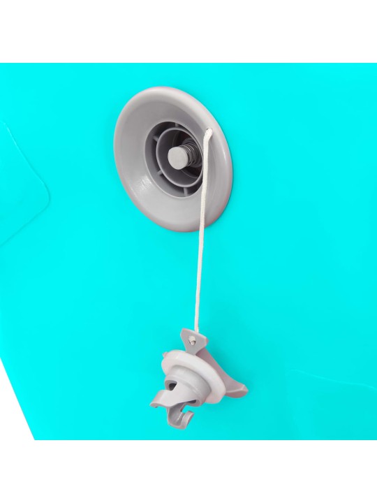 Gimnastikos ritinys su pompa, žalias, 120x90cm, PVC