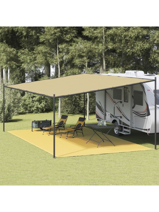 Palapinės kilimas, smėlio spalvos, 400x800cm, HDPE