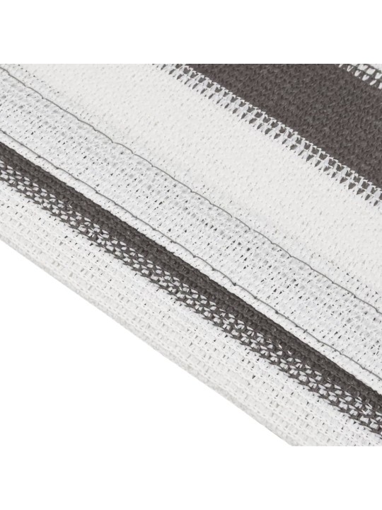 Palapinės kilimėlis, antracito ir baltas, 400x500cm, HDPE