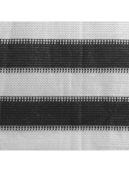 Balkono pertvara, antracito ir baltos spalvos, 120x500cm, HDPE