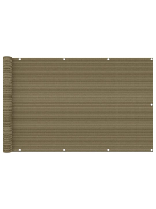Balkono pertvara, taupe spalvos, 120x400cm, HDPE