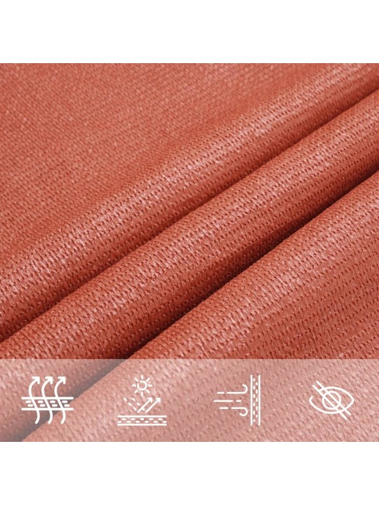 Burė nuo saulės, terakota spalvos, 2x2,5m, HDPE, 160g/m²
