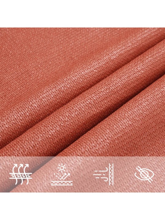 Burė nuo saulės, terakota spalvos, 3,5x5m, HDPE, 160g/m²