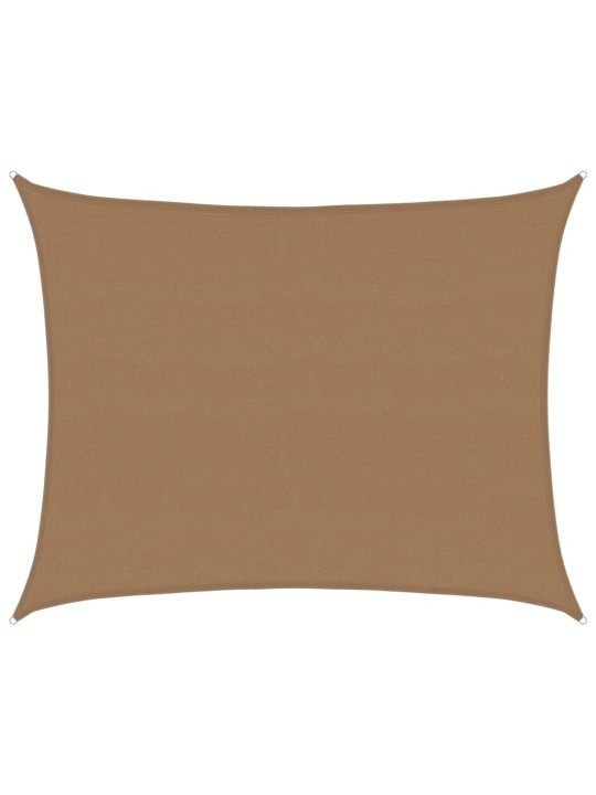 Burė nuo saulės, taupe spalvos, 6x7m, HDPE, 160g/m²