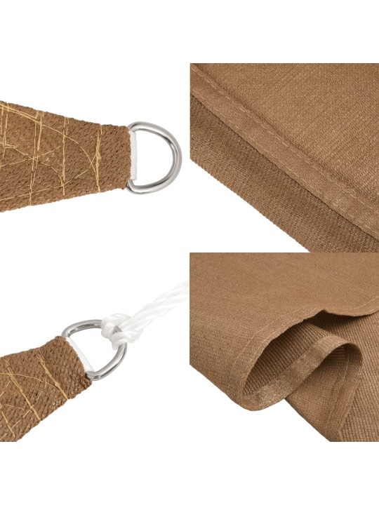Burė nuo saulės, taupe spalvos, 6x7m, HDPE, 160g/m²