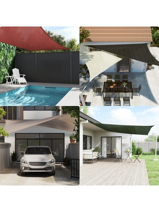 Burė nuo saulės, geltonos spalvos, 4x4m, HDPE, 160g/m²