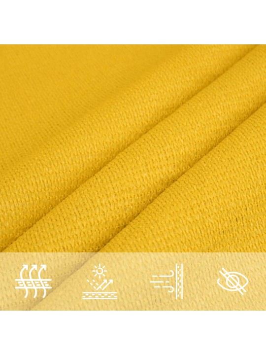 Burė nuo saulės, geltonos spalvos, 4,5x4,5m, HDPE, 160g/m²