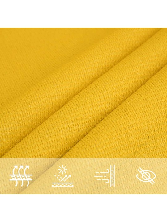 Burė nuo saulės, geltonos spalvos, 2x2,5m, HDPE, 160g/m²