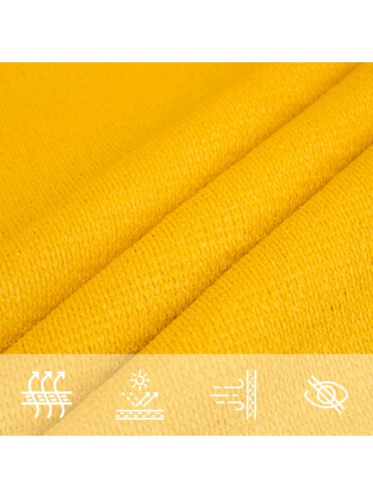 Burė nuo saulės, geltonos spalvos, 2x3,5m, HDPE, 160g/m²