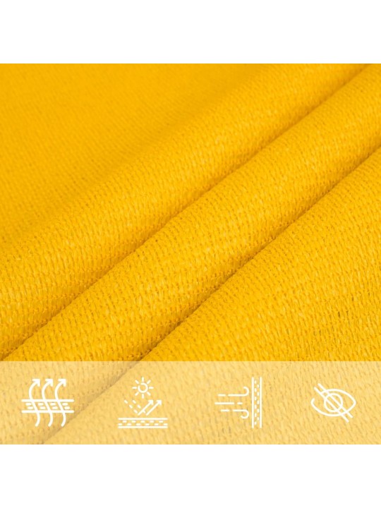 Burė nuo saulės, geltonos spalvos, 3,5x5m, HDPE, 160g/m²