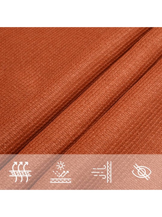 Burė nuo saulės, oranžinės spalvos, 3x5m, HDPE, 160g/m²