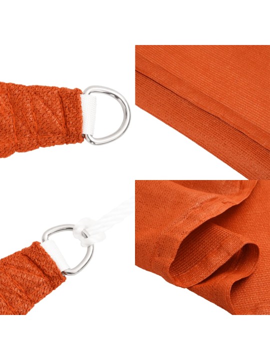 Burė nuo saulės, oranžinės spalvos, 3x5m, HDPE, 160g/m²