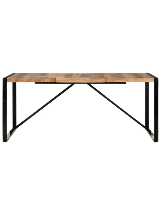 Valgomojo stalas, 180x90x75cm, mediena su dalbergijos apdaila