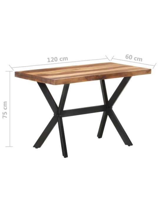Valgomojo stalas, 120x60x75cm, mediena su medaus apdaila