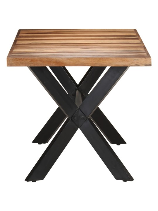 Valgomojo stalas, 160x80x75cm, mediena su medaus apdaila