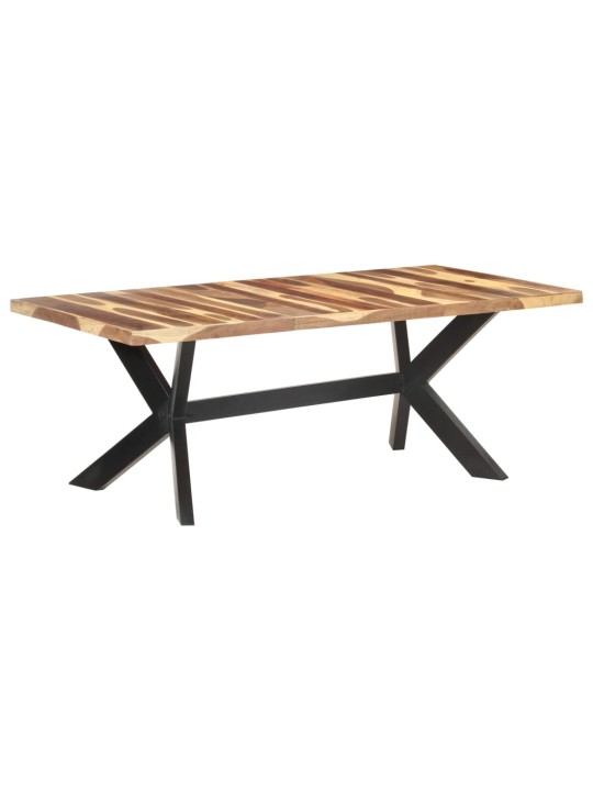 Valgomojo stalas, 200x100x75cm, mediena su medaus apdaila