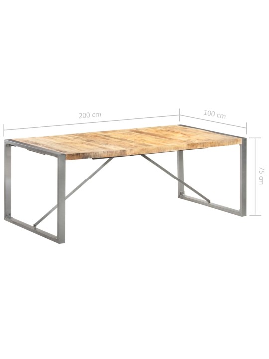 Valgomojo stalas, 200x100x75cm, mango medienos masyvas