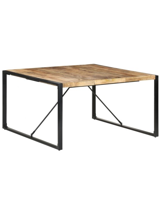 Valgomojo stalas, 140x140x75cm, neapdorota mango mediena