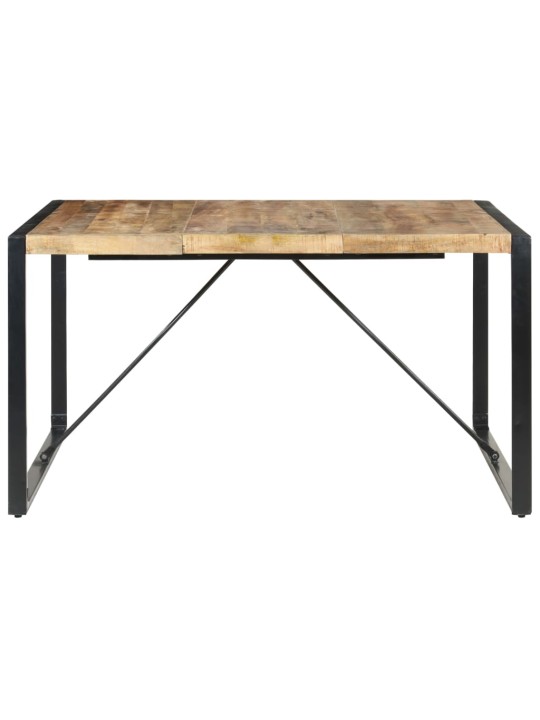 Valgomojo stalas, 140x140x75cm, neapdorota mango mediena