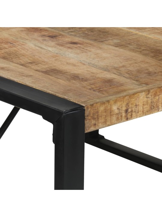 Valgomojo stalas, 140x140x75cm, neapdorota mango mediena
