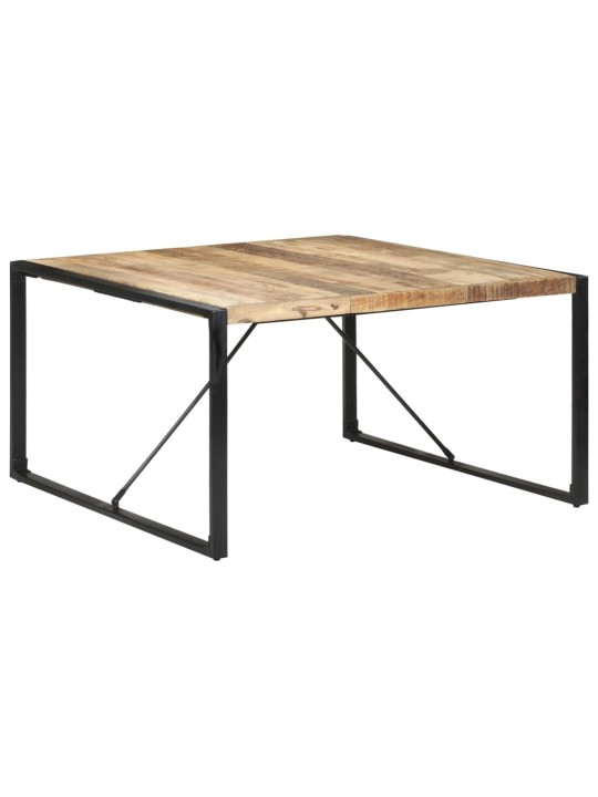 Valgomojo stalas, 140x140x75cm, neapdorota mango mediena