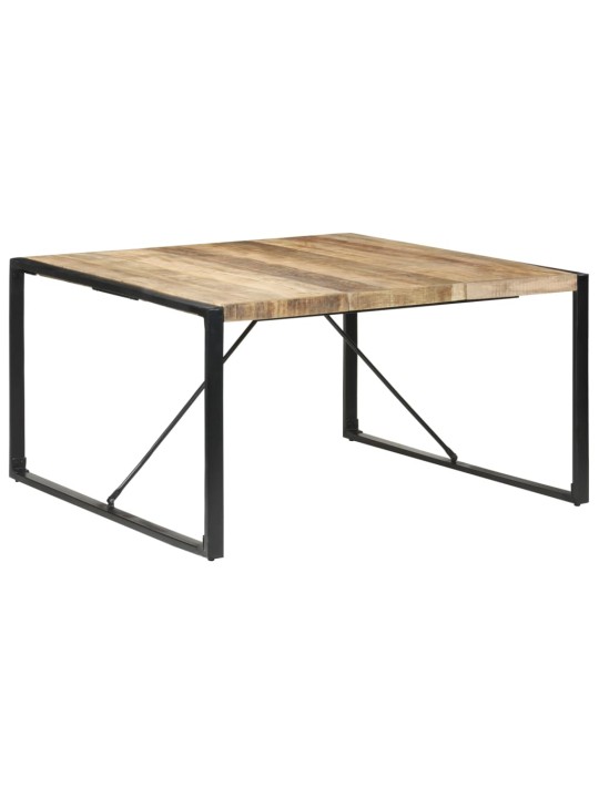 Valgomojo stalas, 140x140x75cm, neapdorota mango mediena