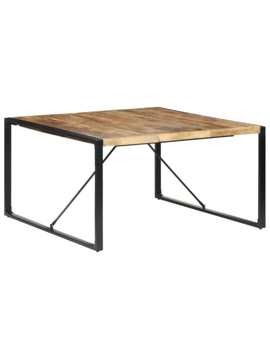 Valgomojo stalas, 140x140x75cm, neapdorota mango mediena
