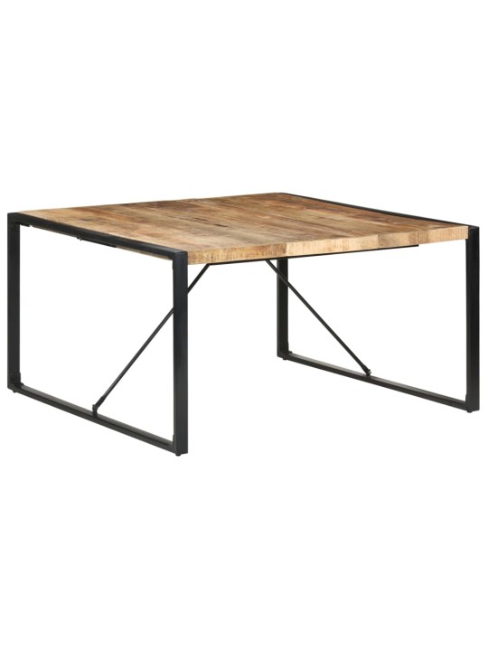 Valgomojo stalas, 140x140x75cm, neapdorota mango mediena