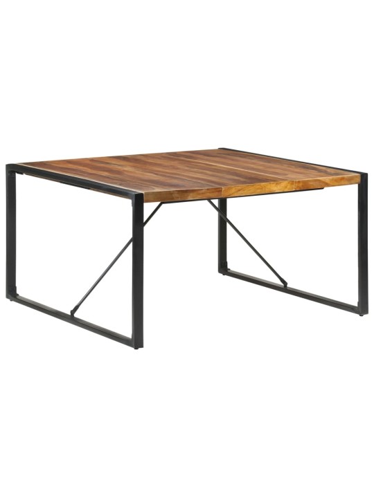 Valgomojo stalas, 140x140x75cm, mediena su dalbergijos apdaila