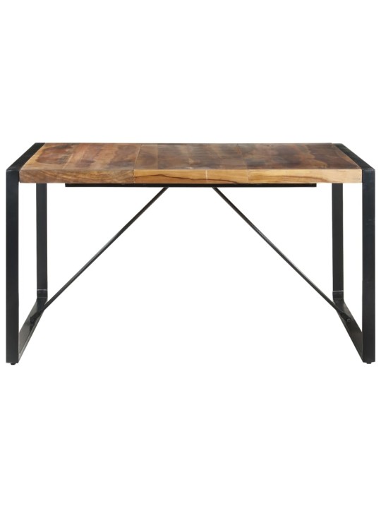 Valgomojo stalas, 140x140x75cm, mediena su dalbergijos apdaila