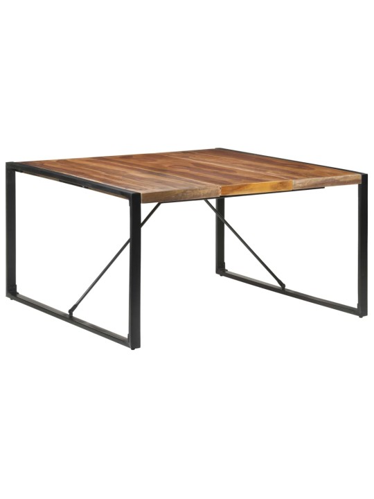 Valgomojo stalas, 140x140x75cm, mediena su dalbergijos apdaila