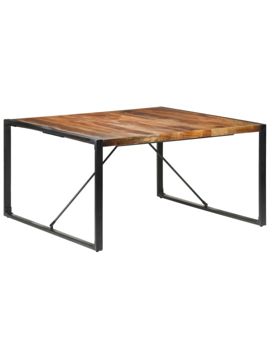 Valgomojo stalas, 140x140x75cm, mediena su dalbergijos apdaila