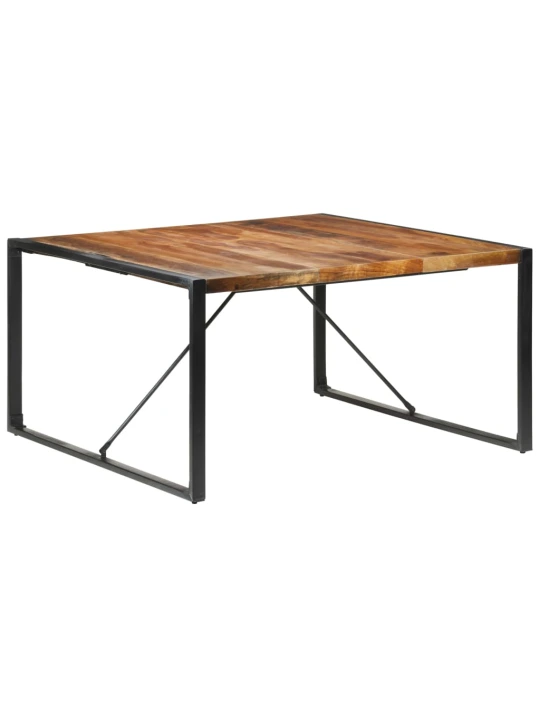 Valgomojo stalas, 140x140x75cm, mediena su dalbergijos apdaila