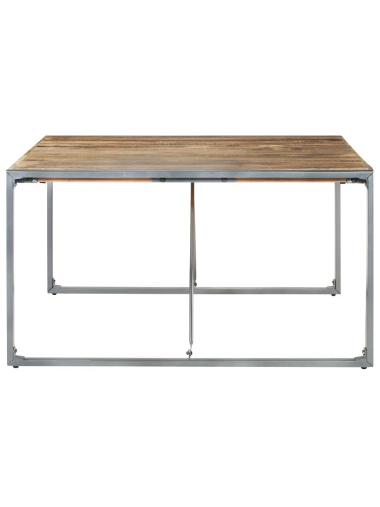Valgomojo stalas, 140x140x75cm, neapdorota mango mediena