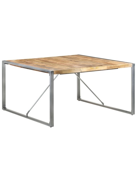 Valgomojo stalas, 140x140x75cm, neapdorota mango mediena