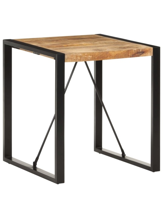 Valgomojo stalas, 70x70x75cm, neapdorota mango mediena
