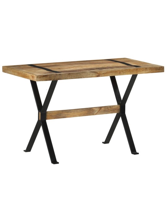 Valgomojo stalas, 120x60x76cm, neapdorota mango mediena