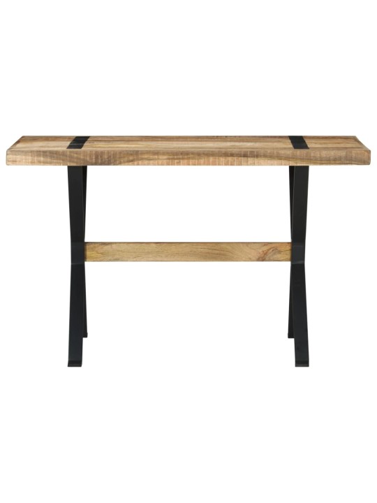 Valgomojo stalas, 120x60x76cm, neapdorota mango mediena